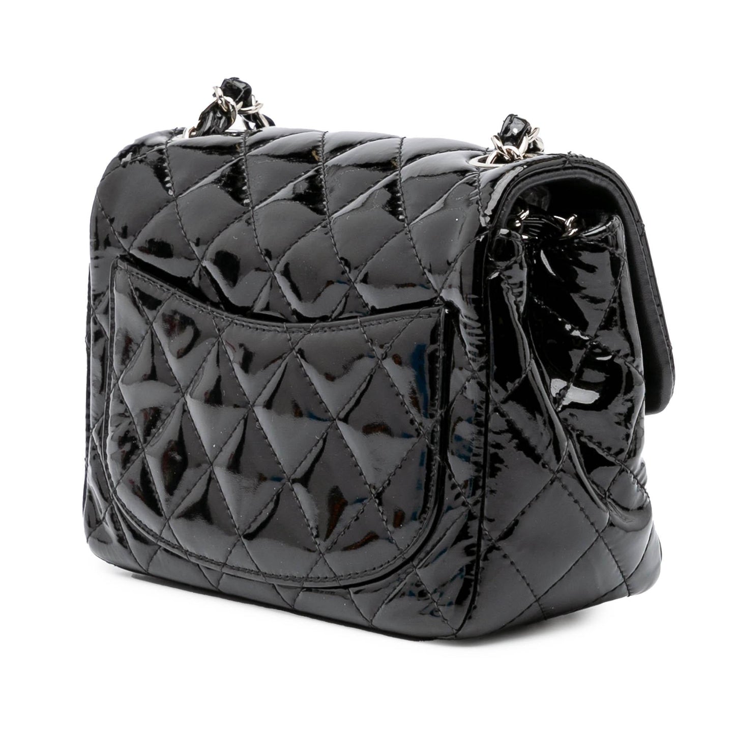 Chanel Gabrielle Patent Leather Black Shoulder Bag Style 8