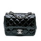 Chanel Gabrielle Patent Leather Black Shoulder Bag Style 7