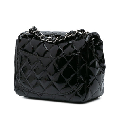 Chanel Gabrielle Patent Leather Black Shoulder Bag Style 5