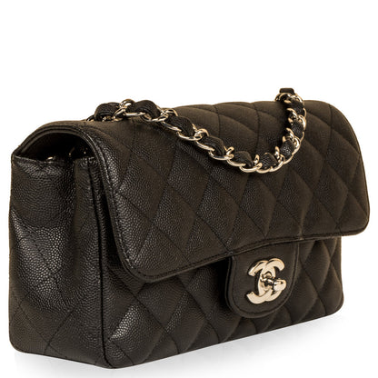 Chanel Classic Flap Caviar Black Shoulder Bag Style 104