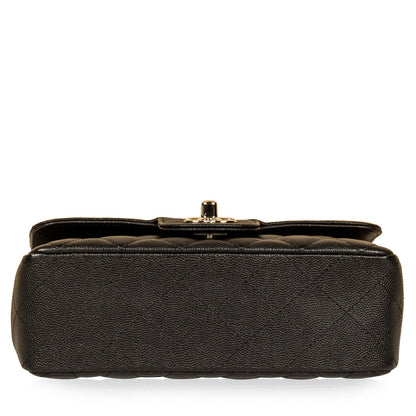 Chanel Classic Flap Caviar Black Shoulder Bag Style 104