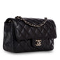 Chanel Classic Flap Lambskin Black Shoulder Bag Style 194
