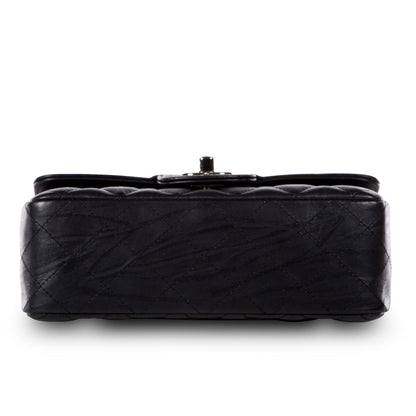 Chanel Classic Flap Lambskin Black Shoulder Bag Style 194