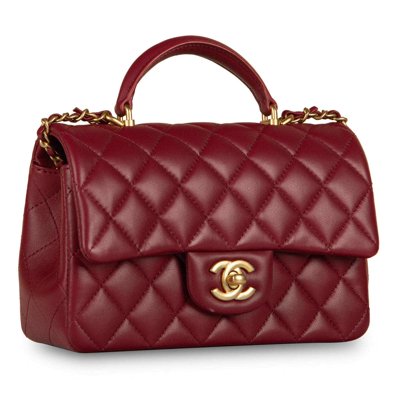 Chanel Classic Flap Lambskin Black Shoulder Bag Style 229