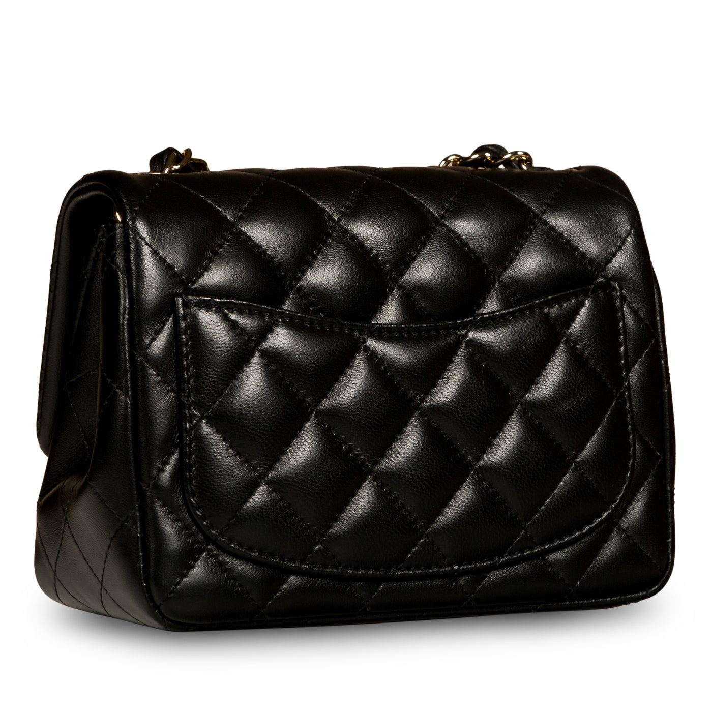 Chanel Classic Flap Lambskin Black Shoulder Bag Style 226