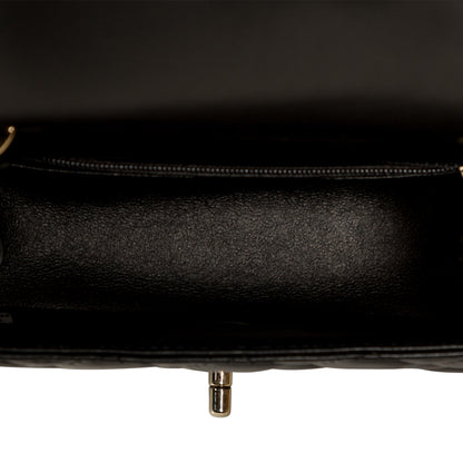 Chanel Classic Flap Lambskin Black Shoulder Bag Style 226