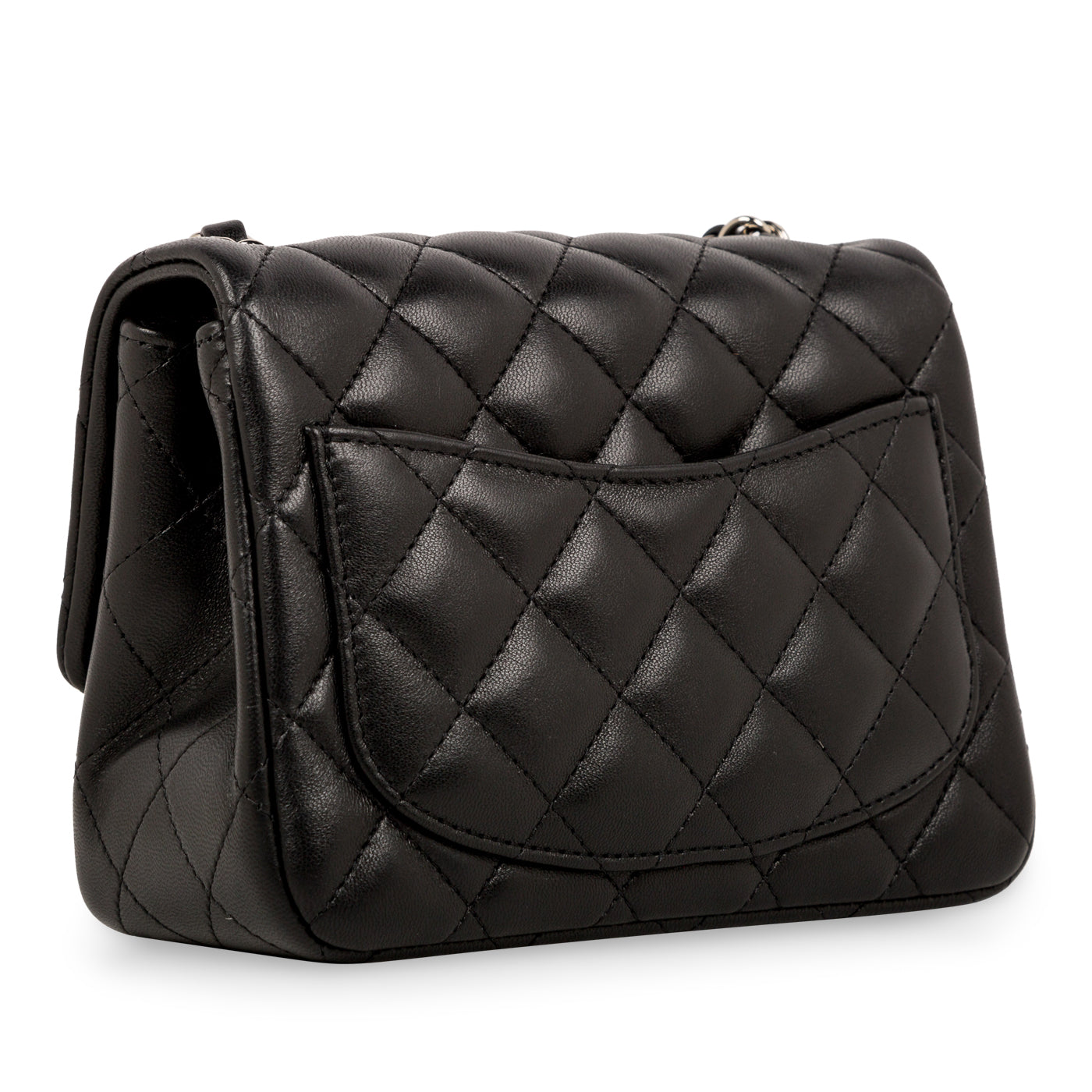 Chanel Classic Flap Lambskin Black Shoulder Bag Style 235
