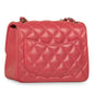 Chanel Classic Flap Lambskin Silver Shoulder Bag Style 28