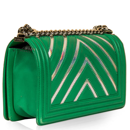 Chanel Pvc Iridescent Boy Bag Medium