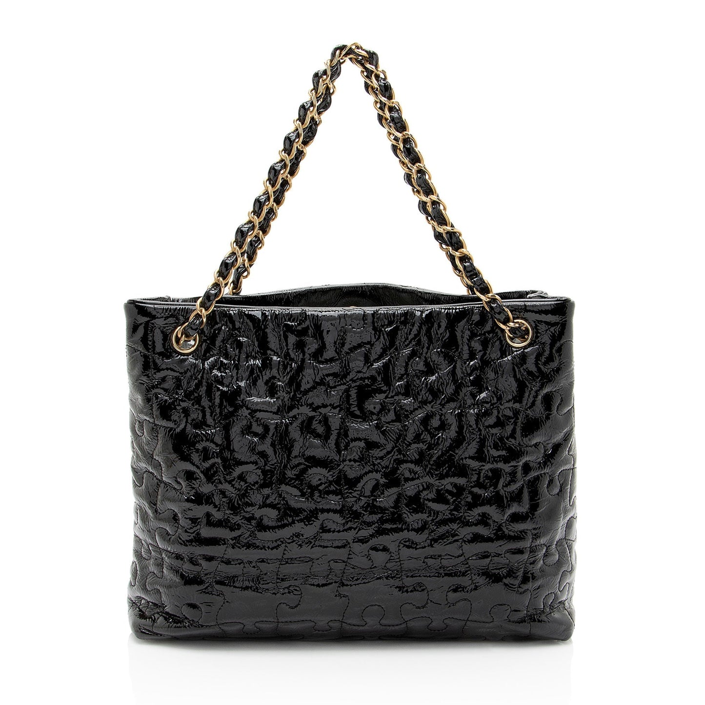 Chanel Patent Leather Puzzle Tote