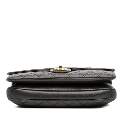 Chanel Quilted Calfskin Cc Crown Flap