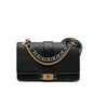 Chanel Quilted Calfskin Double Chain Top Handle Flap