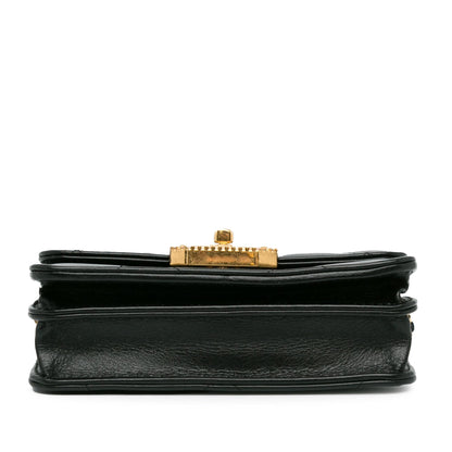 Chanel Quilted Calfskin Strass Clutch With Chain Flap