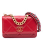 Chanel Quilted Goatskin 19 Wallet On Chain