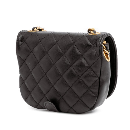 Chanel Gabrielle Calfskin Black Shoulder Bag Style 4