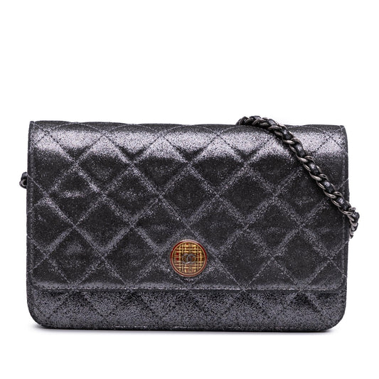 Chanel Gabrielle Lambskin Silver Crossbody