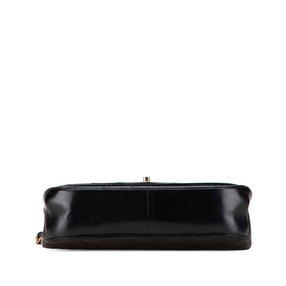 Chanel Quilted Lambskin Half Moon Double Flap
