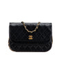 Chanel Quilted Lambskin Half Moon Double Flap