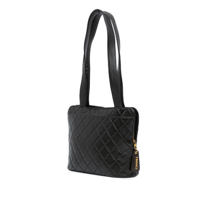 Chanel Gabrielle Lambskin Black Shoulder Bag Style 67