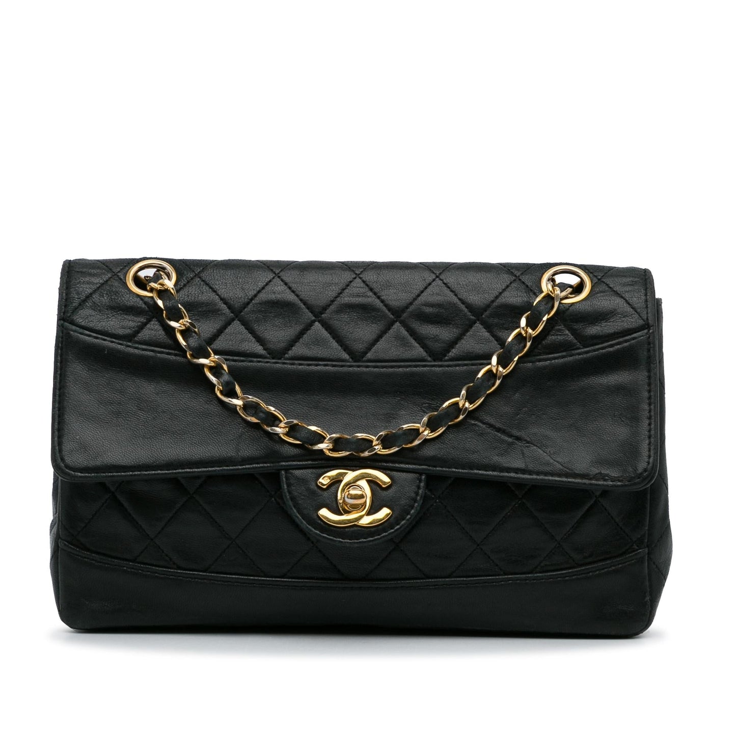 Chanel Gabrielle Lambskin Black Shoulder Bag Style 16