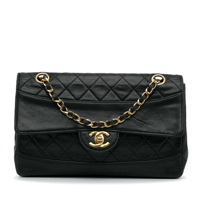 Chanel Gabrielle Lambskin Black Shoulder Bag Style 16