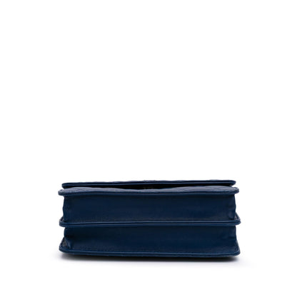 Chanel Quilted Lambskin Square Wallet On Chain