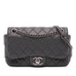 Chanel Quilted Lambskin Stitched Single Flap