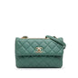Chanel Gabrielle Lambskin Green Shoulder Bag Lambskin