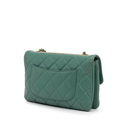 Chanel Gabrielle Lambskin Green Shoulder Bag Lambskin