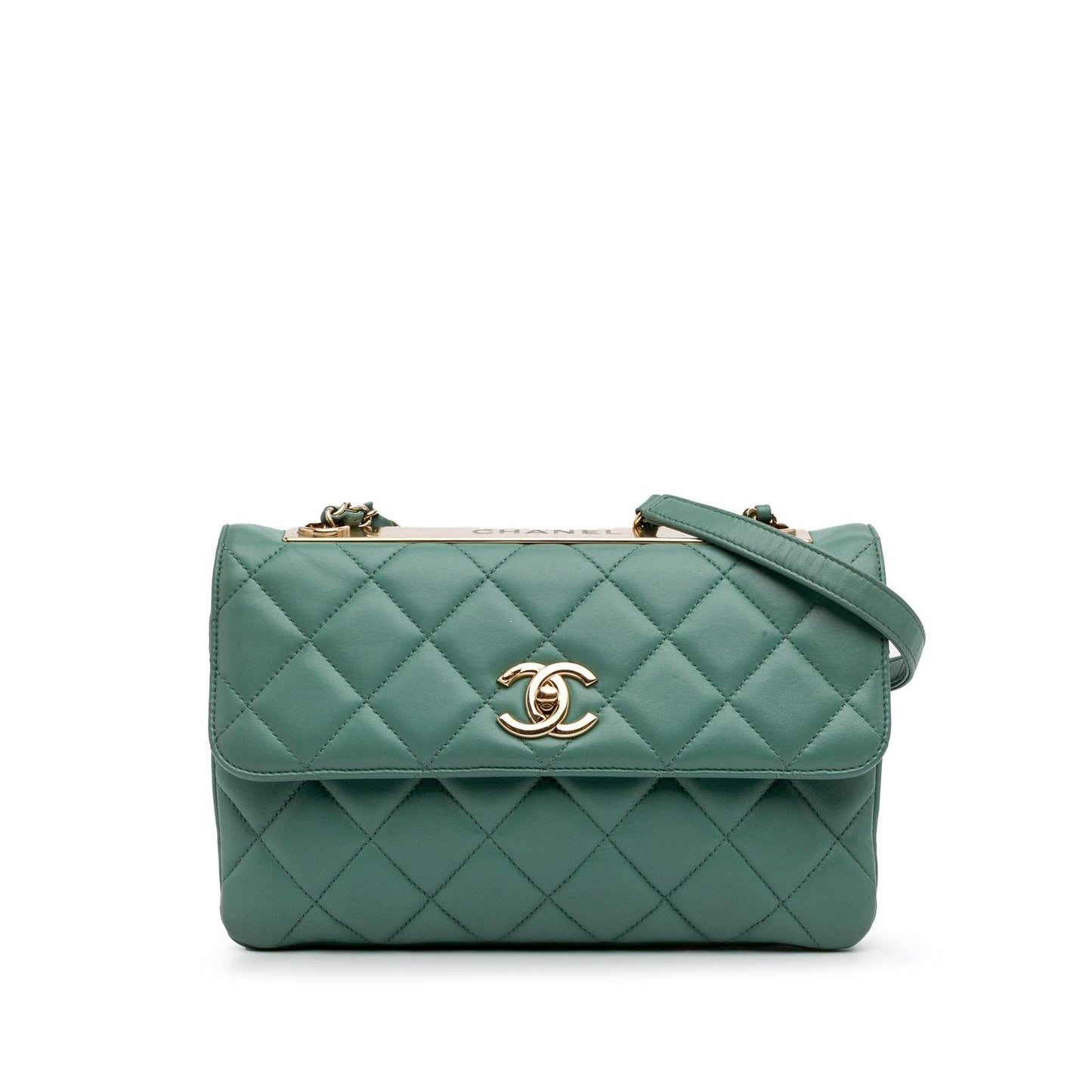 Chanel Gabrielle Lambskin Green Shoulder Bag