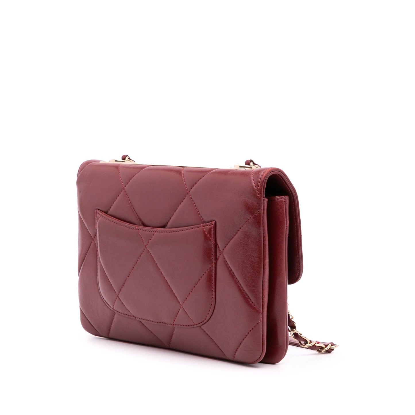 Chanel Gabrielle Lambskin Red Shoulder Bag Style 11