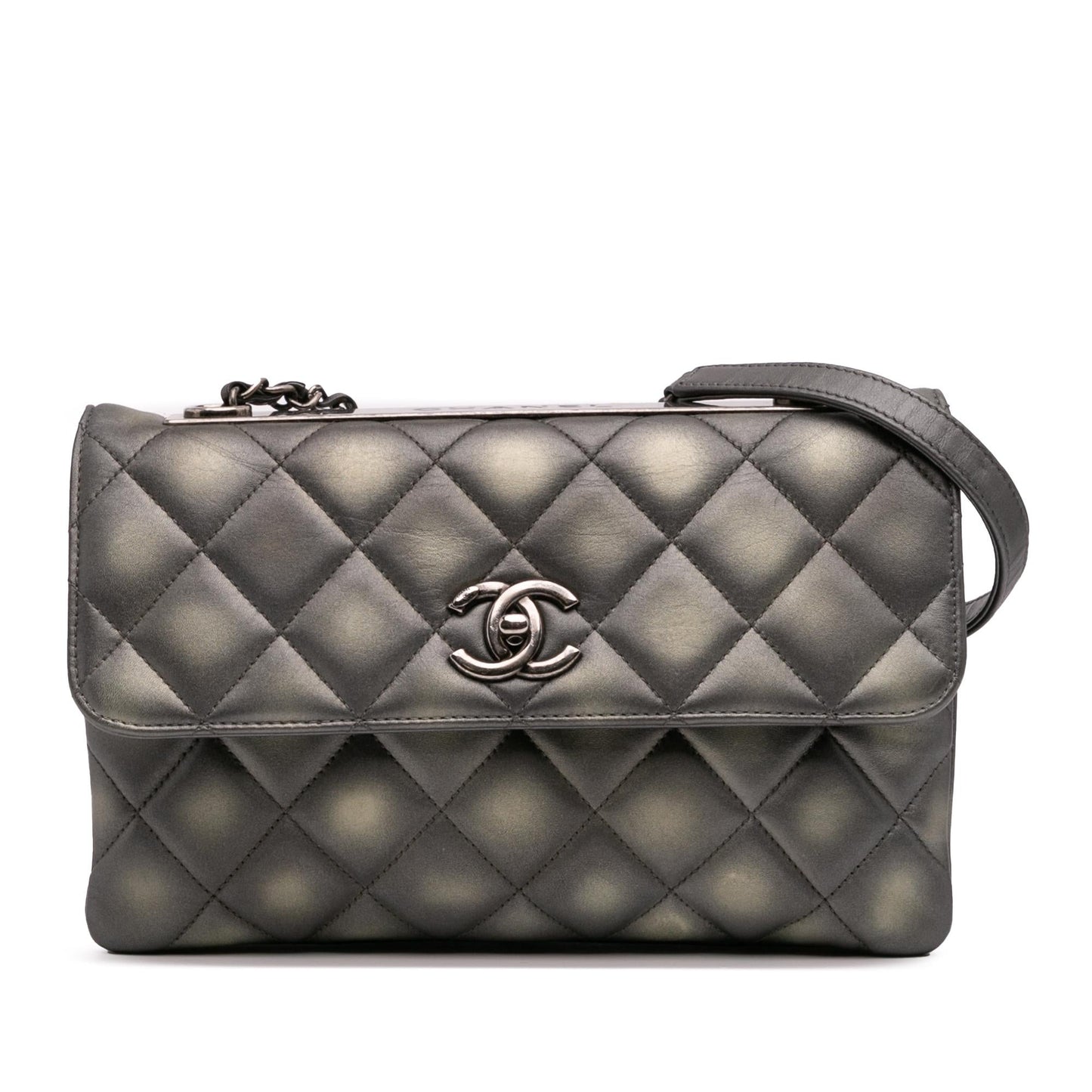 Chanel Quilted Metallic Lambskin Trendy Cc Flap