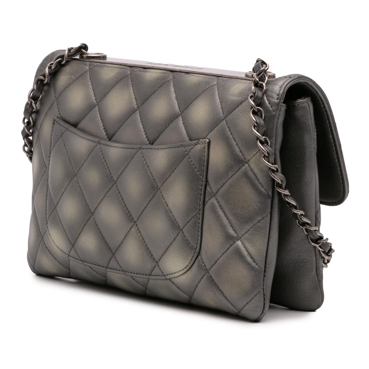 Chanel Quilted Metallic Lambskin Trendy Cc Flap