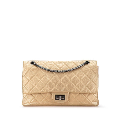 Chanel Reissue 2 55 Aged Calfskin Double Flap 227 Calfskin
