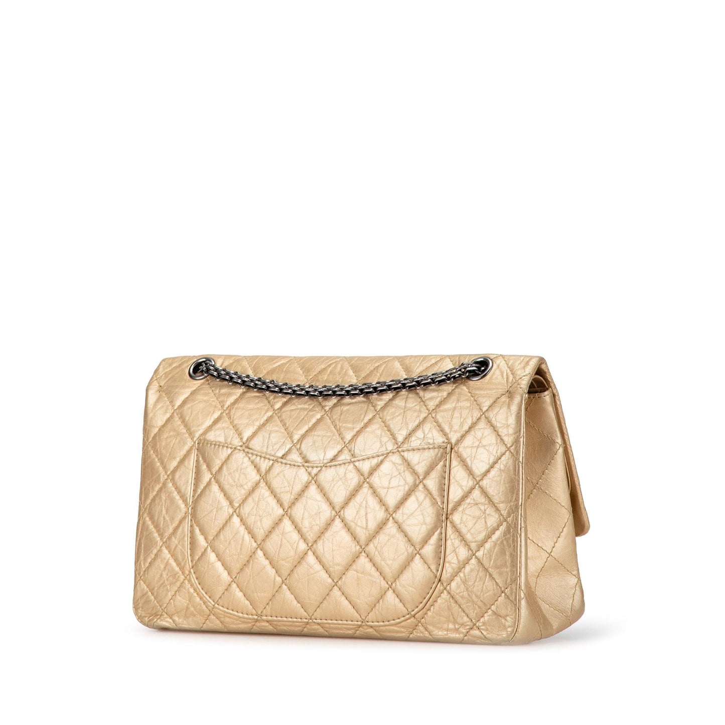 Chanel Reissue 2 55 Aged Calfskin Double Flap 227 Calfskin