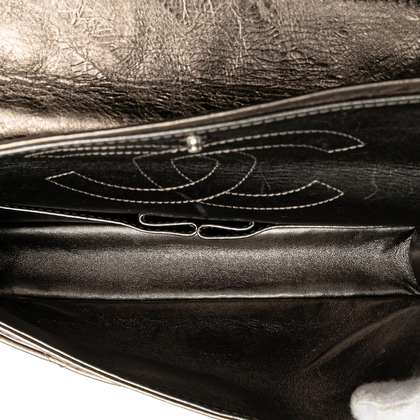 Chanel Reissue 2 55 Aged Metallic Calfskin Double Flap 225