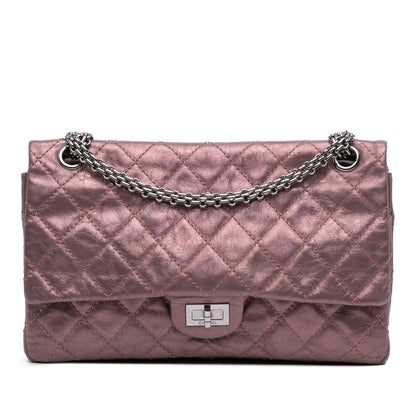 Chanel Reissue 2 55 Aged Metallic Calfskin Double Flap 226