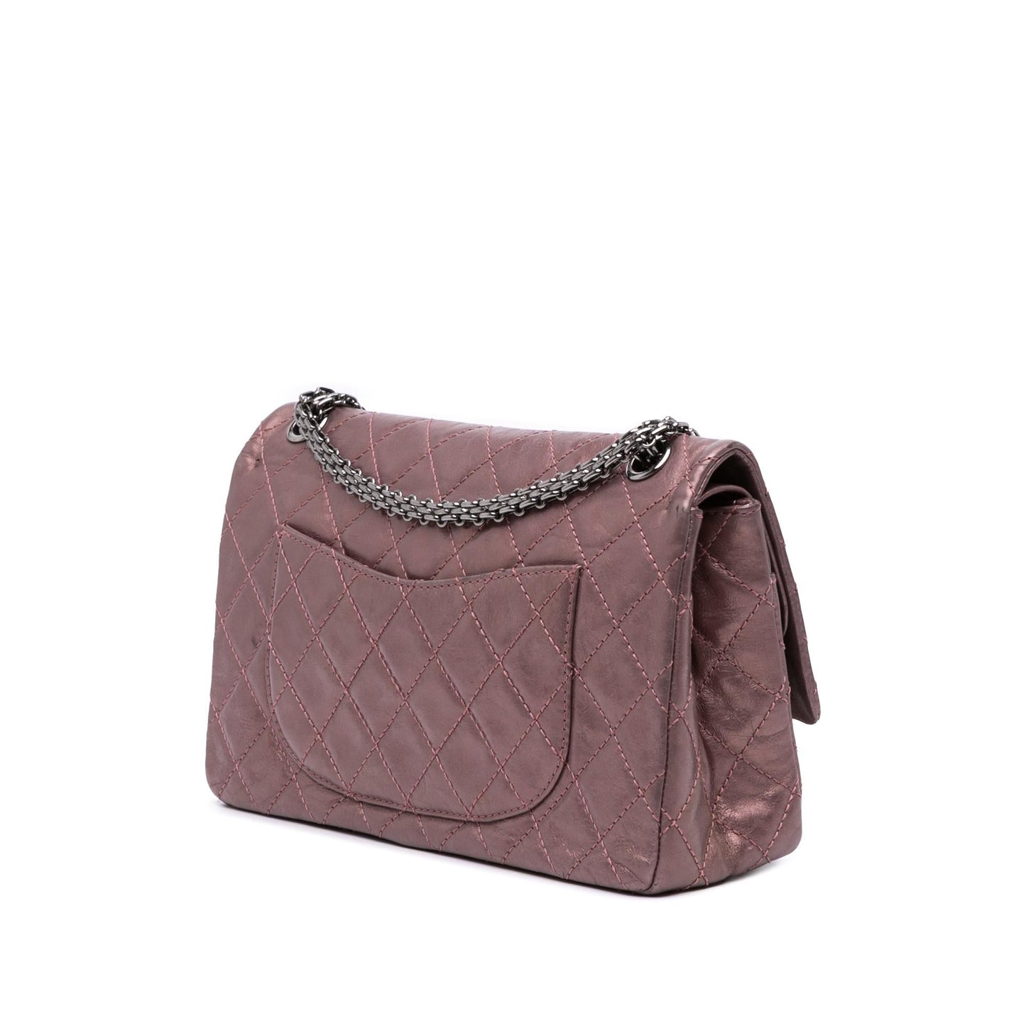 Chanel Reissue 2 55 Aged Metallic Calfskin Double Flap 226