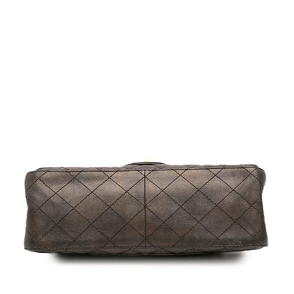 Chanel Reissue 2 55 Quilted Metallic Lambskin Double Flap 226