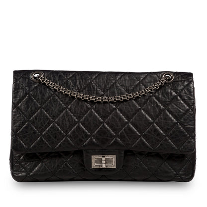 Chanel Classic Flap Calfskin Black Shoulder Bag Style 16