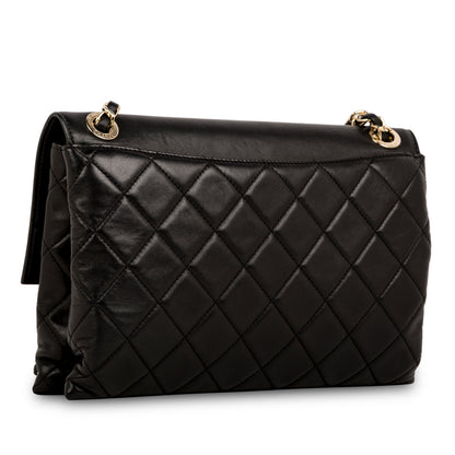 Chanel Retro Label Quilted Shoulder Bag