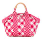 Chanel Small Canvas Printed Cc Gingham Handbag