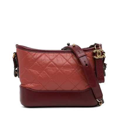 Chanel Gabrielle Lambskin Red Crossbody