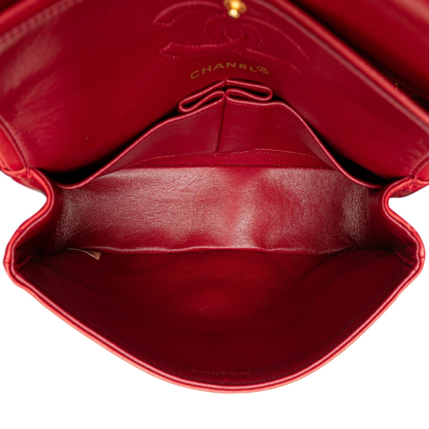 Chanel Gabrielle Lambskin Red Shoulder Bag Style 13