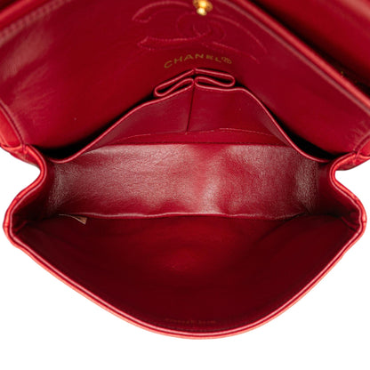 Chanel Gabrielle Lambskin Red Shoulder Bag Style 13