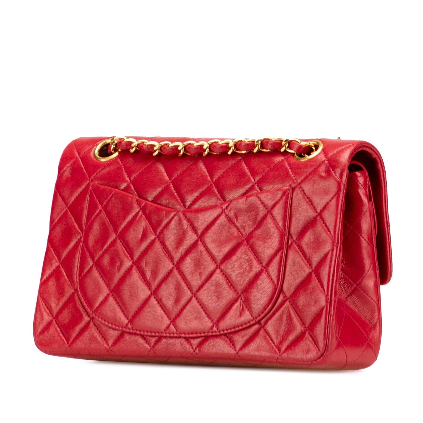 Chanel Gabrielle Lambskin Red Shoulder Bag Style 13
