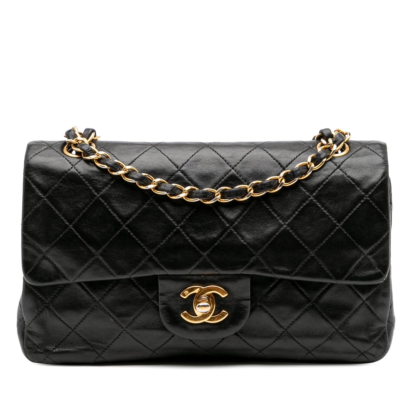 Chanel Gabrielle Lambskin Black Shoulder Bag Style 30