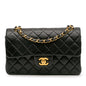Chanel Gabrielle Lambskin Black Shoulder Bag Style 22
