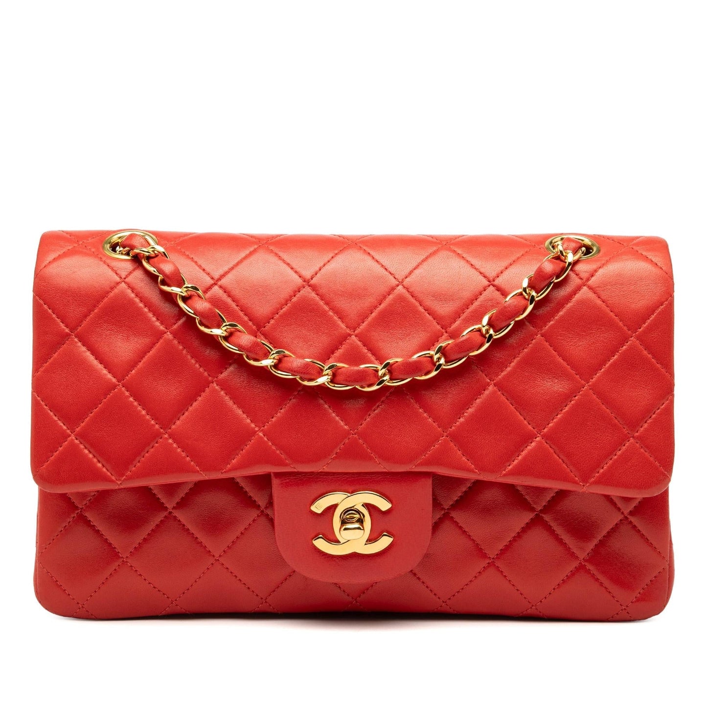 Chanel Gabrielle Lambskin Red Shoulder Bag