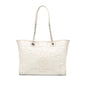 Chanel Gabrielle Calfskin White Tote Bag